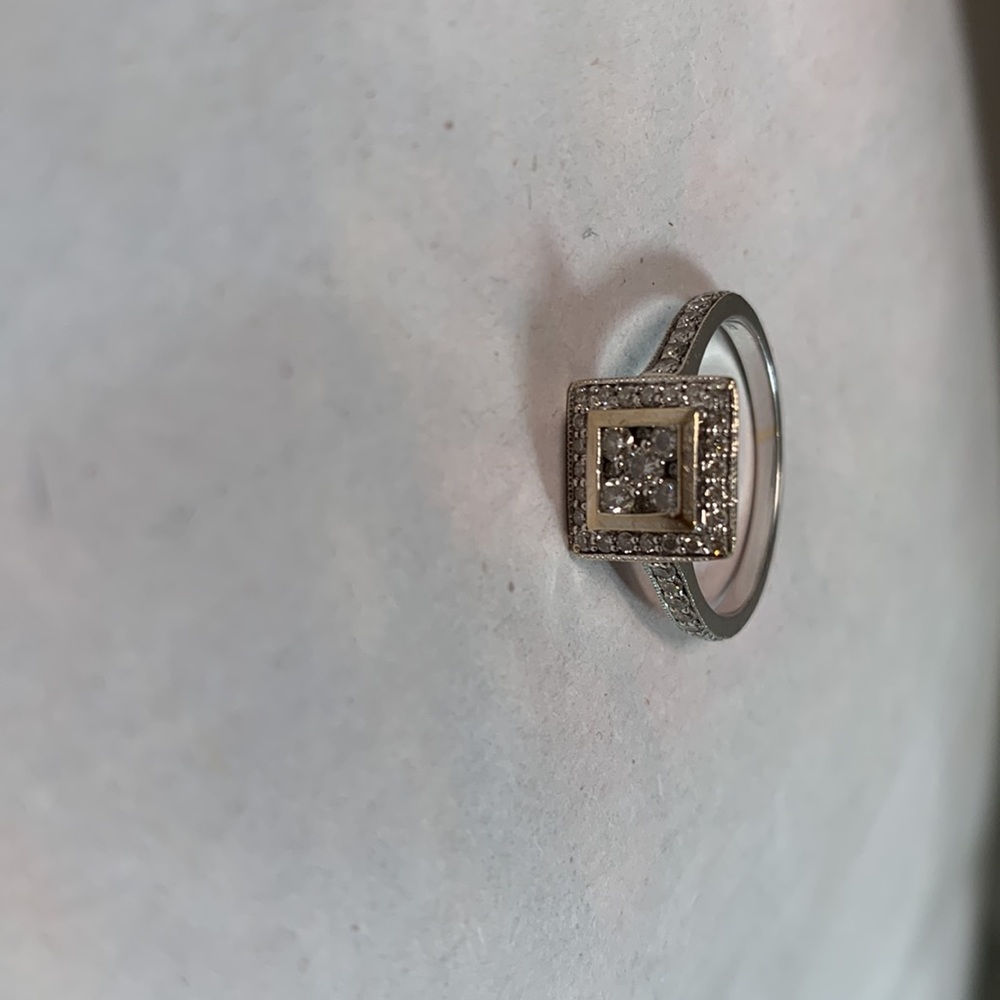 Diamond And Silver Ring - image 8